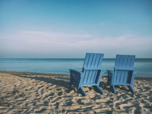 chairs on beach